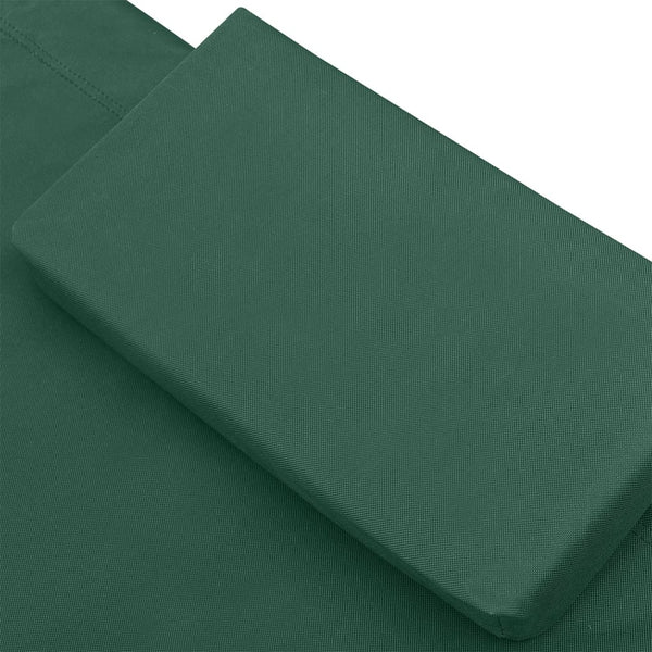 vidaXL Sun Lounger Fabric Green