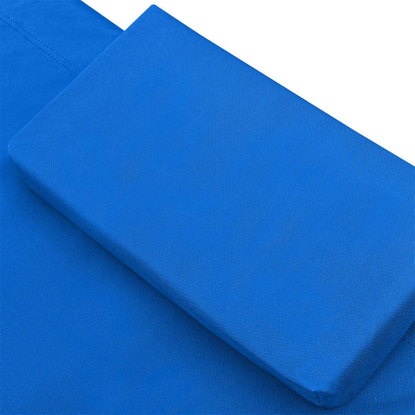 vidaXL Sun Lounger Fabric Blue