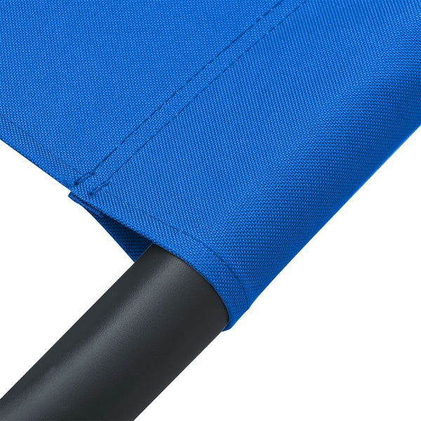 vidaXL Sun Lounger Fabric Blue