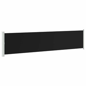 vidaXL Retractable Side Awning 140x600 cm Black