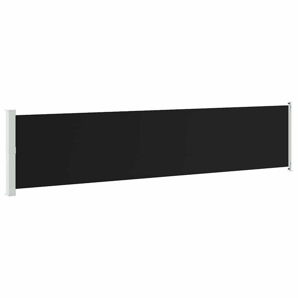 vidaXL Retractable Side Awning 140x600 cm Black