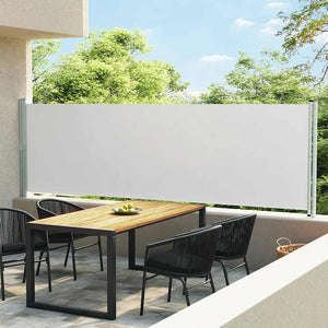 vidaXL Retractable Side Awning 140x600 cm Cream
