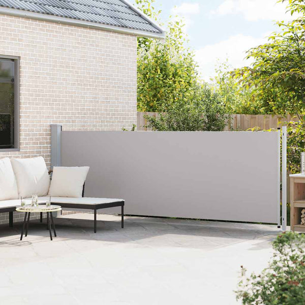 vidaXL Retractable Side Awning 140x600 cm Grey