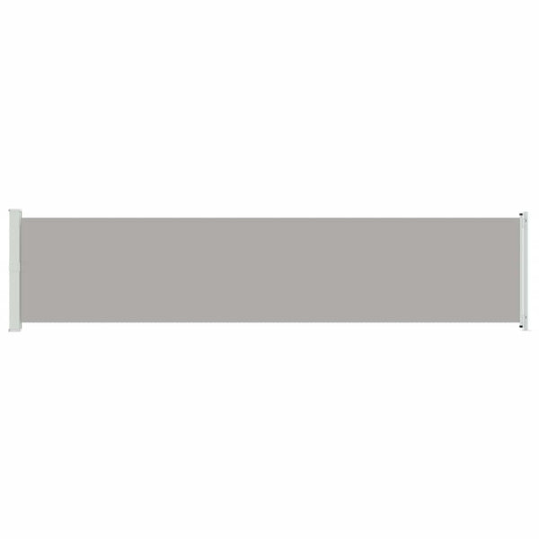 vidaXL Retractable Side Awning 140x600 cm Grey