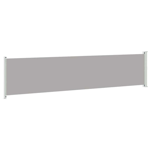 vidaXL Retractable Side Awning 140x600 cm Grey