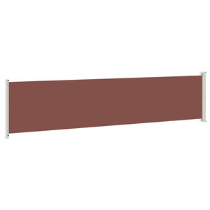 vidaXL Retractable Side Awning 140x600 cm Brown
