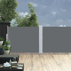 vidaXL Retractable Side Awning 140x1200 cm Anthracite