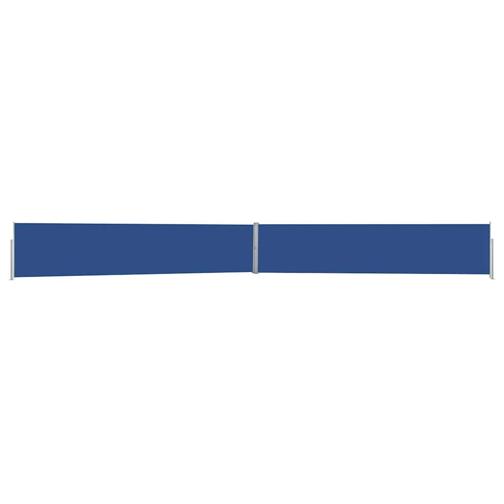 vidaXL Retractable Side Awning 140x1200 cm Blue