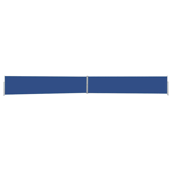 vidaXL Retractable Side Awning 140x1200 cm Blue