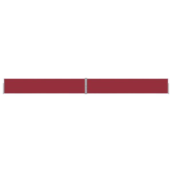 vidaXL Retractable Side Awning 140x1200 cm Red