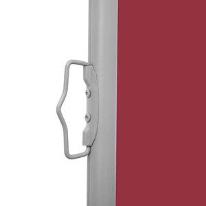 vidaXL Retractable Side Awning 140x1200 cm Red