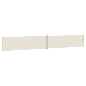 vidaXL Retractable Side Awning 170x1200 cm Cream