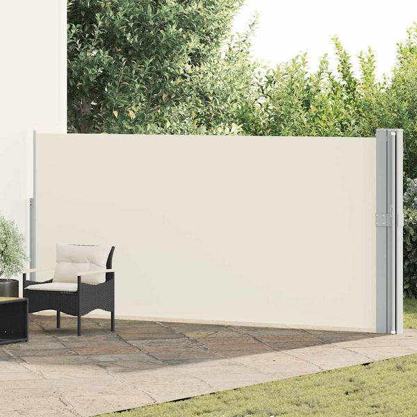 vidaXL Retractable Side Awning 170x1200 cm Cream