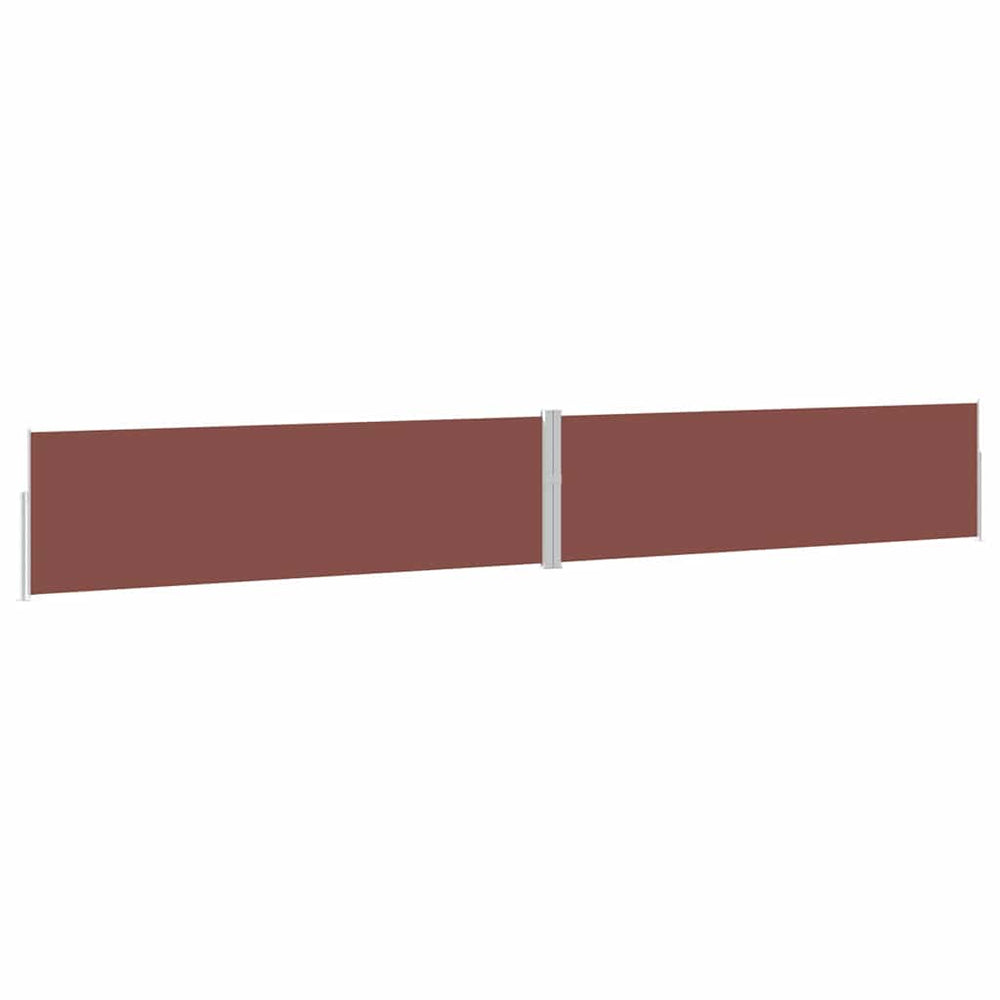 vidaXL Retractable Side Awning 170x1200 cm Brown