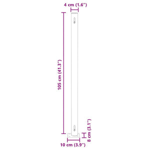 vidaXL Retractable Side Awning 170x1200 cm Red