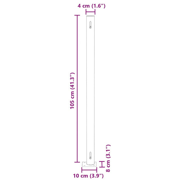 vidaXL Retractable Side Awning 170x1200 cm Red