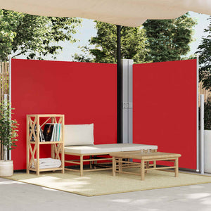 vidaXL Retractable Side Awning 170x1200 cm Red