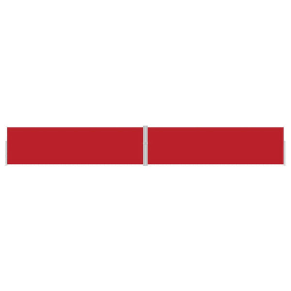 vidaXL Retractable Side Awning 170x1200 cm Red