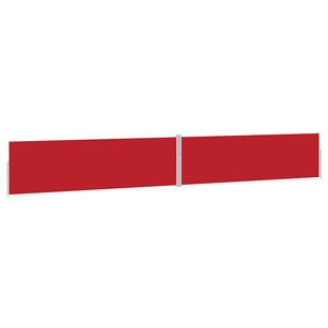 vidaXL Retractable Side Awning 170x1200 cm Red