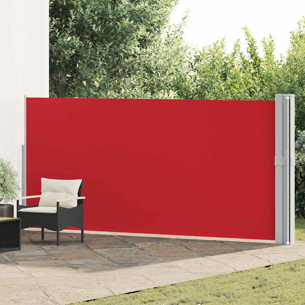 vidaXL Retractable Side Awning 170x1200 cm Red