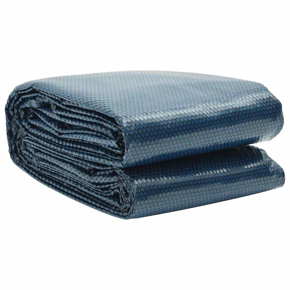 vidaXL Floating Pool Solar Cover PE 300 cm Black and Blue