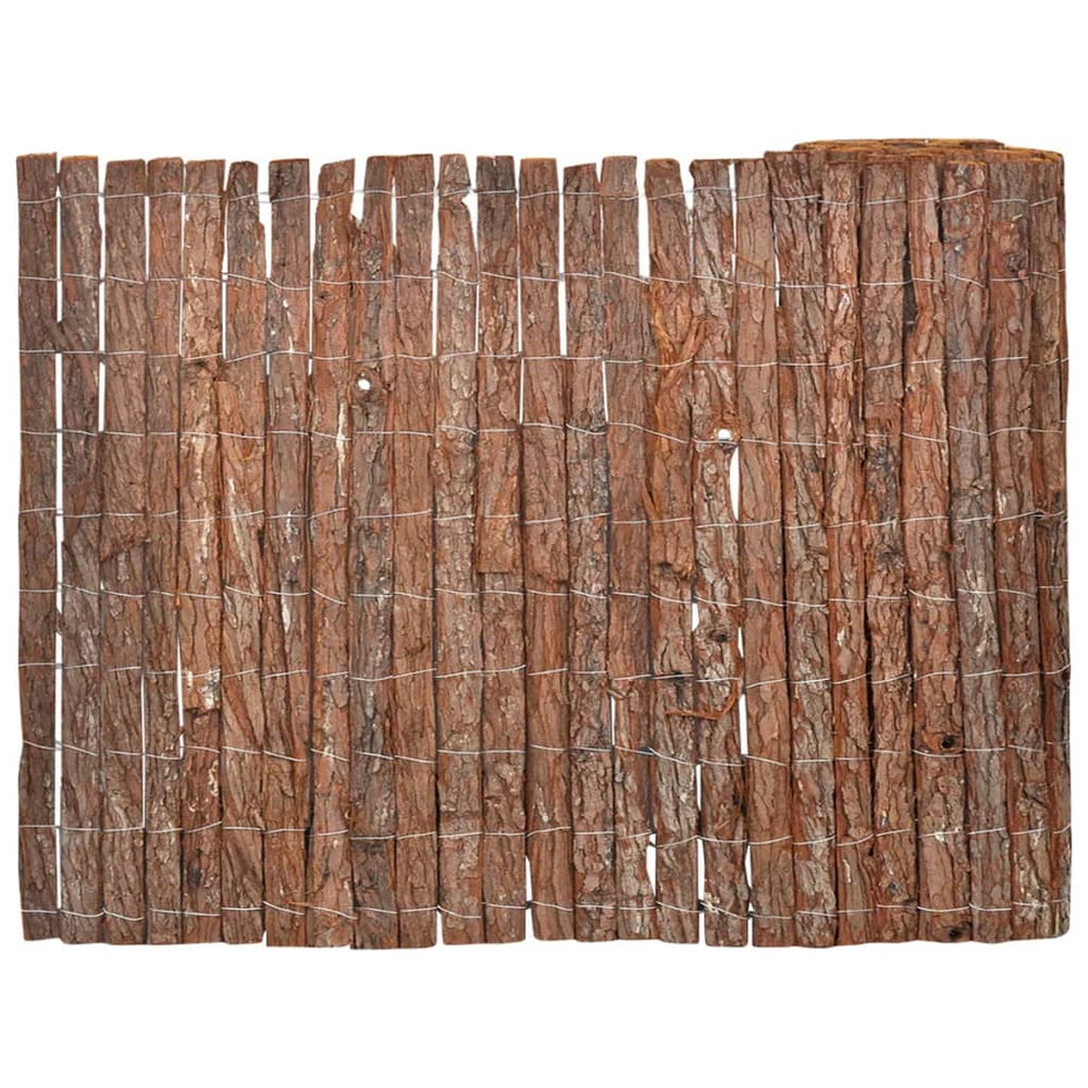 vidaXL Bark Fence 1000x70 cm