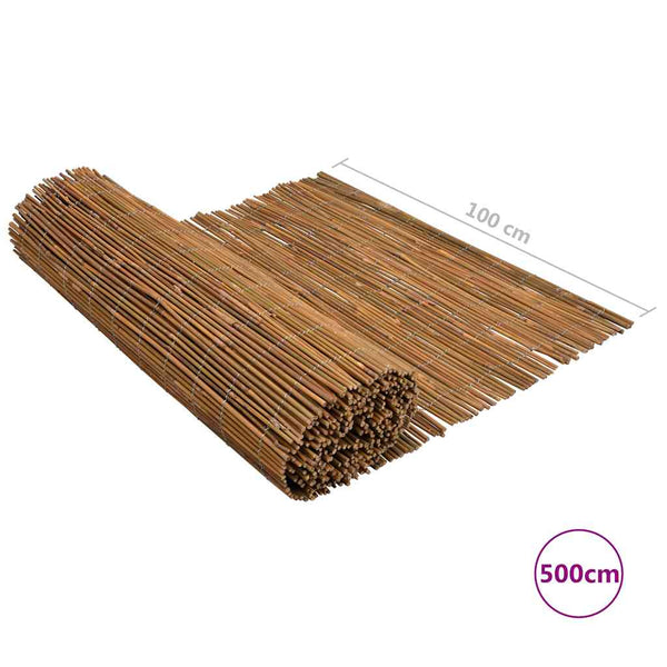 vidaXL Bamboo Fence 500x100 cm