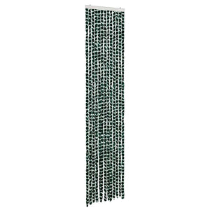 vidaXL Insect Screen Curtain Green and White 56x185 cm Chenille
