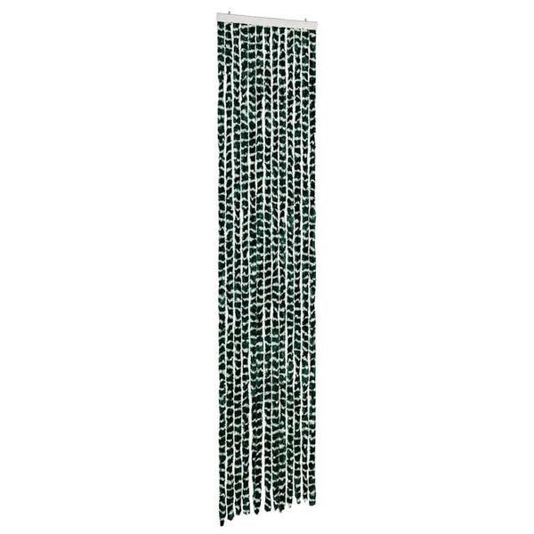 vidaXL Insect Screen Curtain Green and White 56x185 cm Chenille