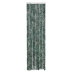 vidaXL Insect Screen Curtain Green and White 56x185 cm Chenille