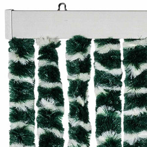 vidaXL Insect Screen Curtain Green and White 56x185 cm Chenille