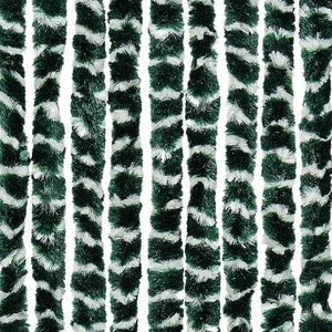 vidaXL Insect Screen Curtain Green and White 56x185 cm Chenille
