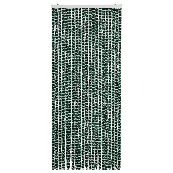 vidaXL Insect Screen Curtain Green and White 90x220 cm Chenille