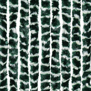 vidaXL Insect Screen Curtain Green and White 90x220 cm Chenille