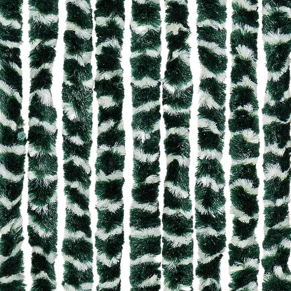 vidaXL Insect Screen Curtain Green and White 90x220 cm Chenille