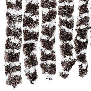 Chenille Insektenschutzvorhang Braun/Weiß 100x220cm