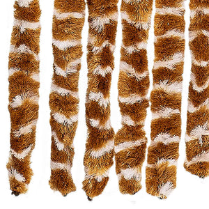 Chenille Insektenschutzvorhang Ocker/Weiß 56x185cm
