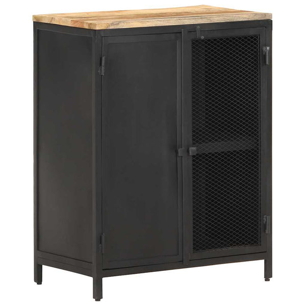 vidaXL Sideboard 60x35x78 cm Rough Solid Mango Wood
