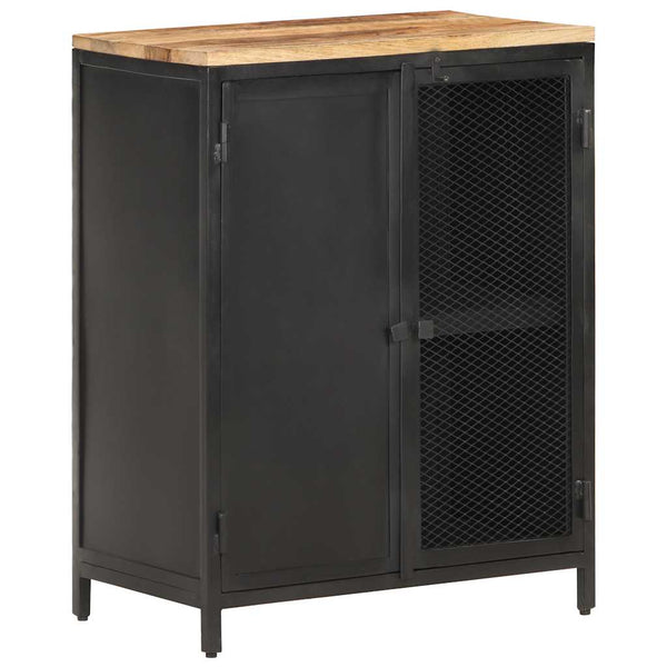 vidaXL Sideboard 60x35x78 cm Rough Solid Mango Wood