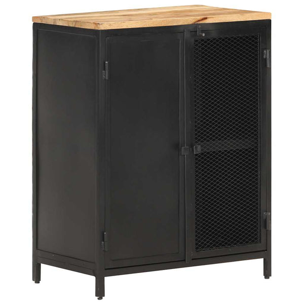 vidaXL Sideboard 60x35x78 cm Rough Solid Mango Wood