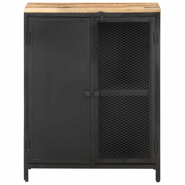vidaXL Sideboard 60x35x78 cm Rough Solid Mango Wood