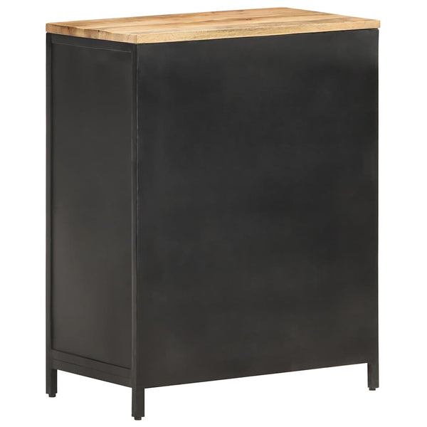 vidaXL Sideboard 60x35x78 cm Rough Solid Mango Wood