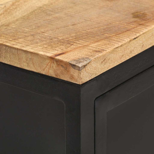 vidaXL Sideboard 60x35x78 cm Rough Solid Mango Wood