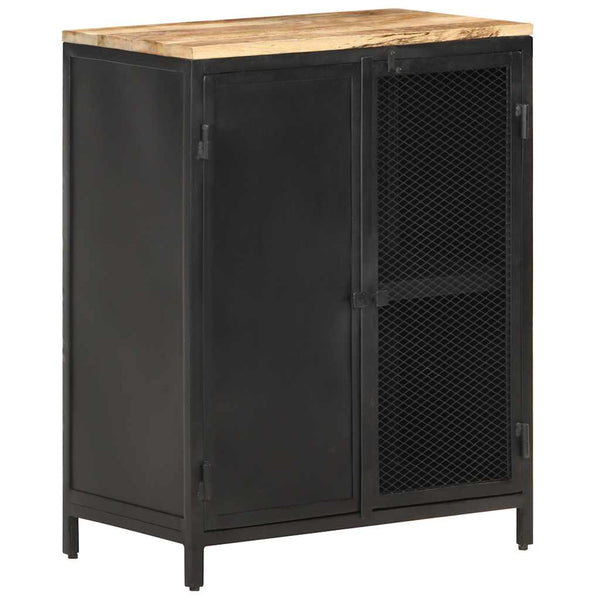 vidaXL Sideboard 60x35x78 cm Rough Solid Mango Wood