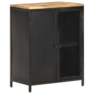 vidaXL Sideboard 60x35x78 cm Rough Solid Mango Wood