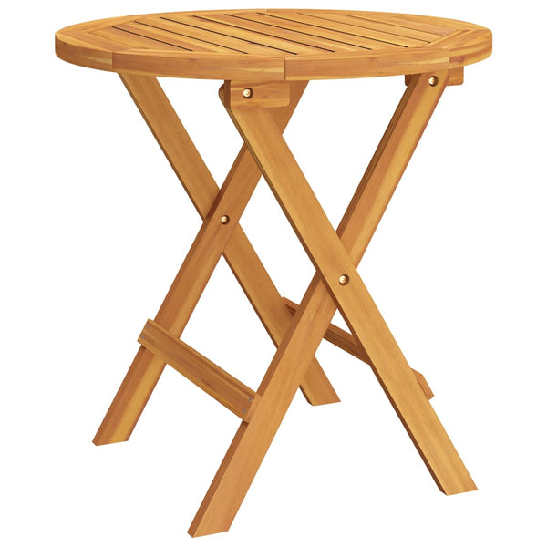 vidaXL Bistro Table Ø46x47 cm Solid Acacia Wood