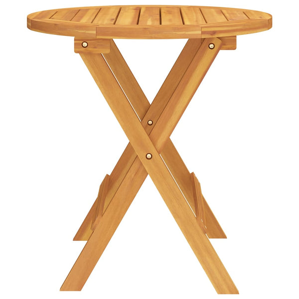 vidaXL Bistro Table Ø46x47 cm Solid Acacia Wood
