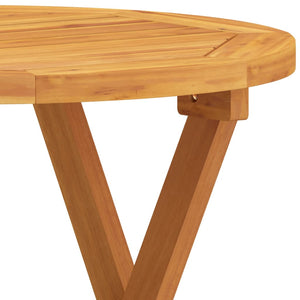 vidaXL Bistro Table Ø46x47 cm Solid Acacia Wood