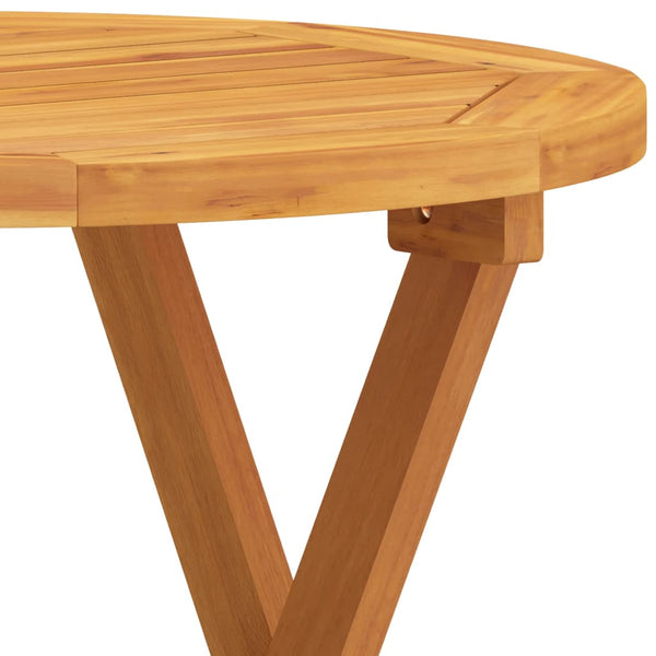 vidaXL Bistro Table Ø46x47 cm Solid Acacia Wood
