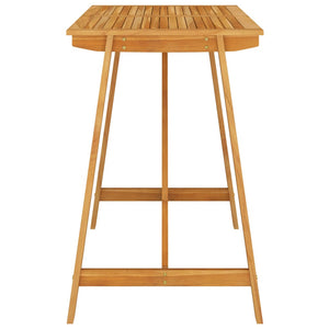 vidaXL Garden Bar Table 140x70x104 cm Solid Acacia Wood